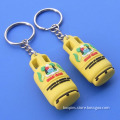 Gas Tank Shaped PVC Keychain Key Chain